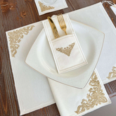 Royal Gold - Embriodered Table Linen